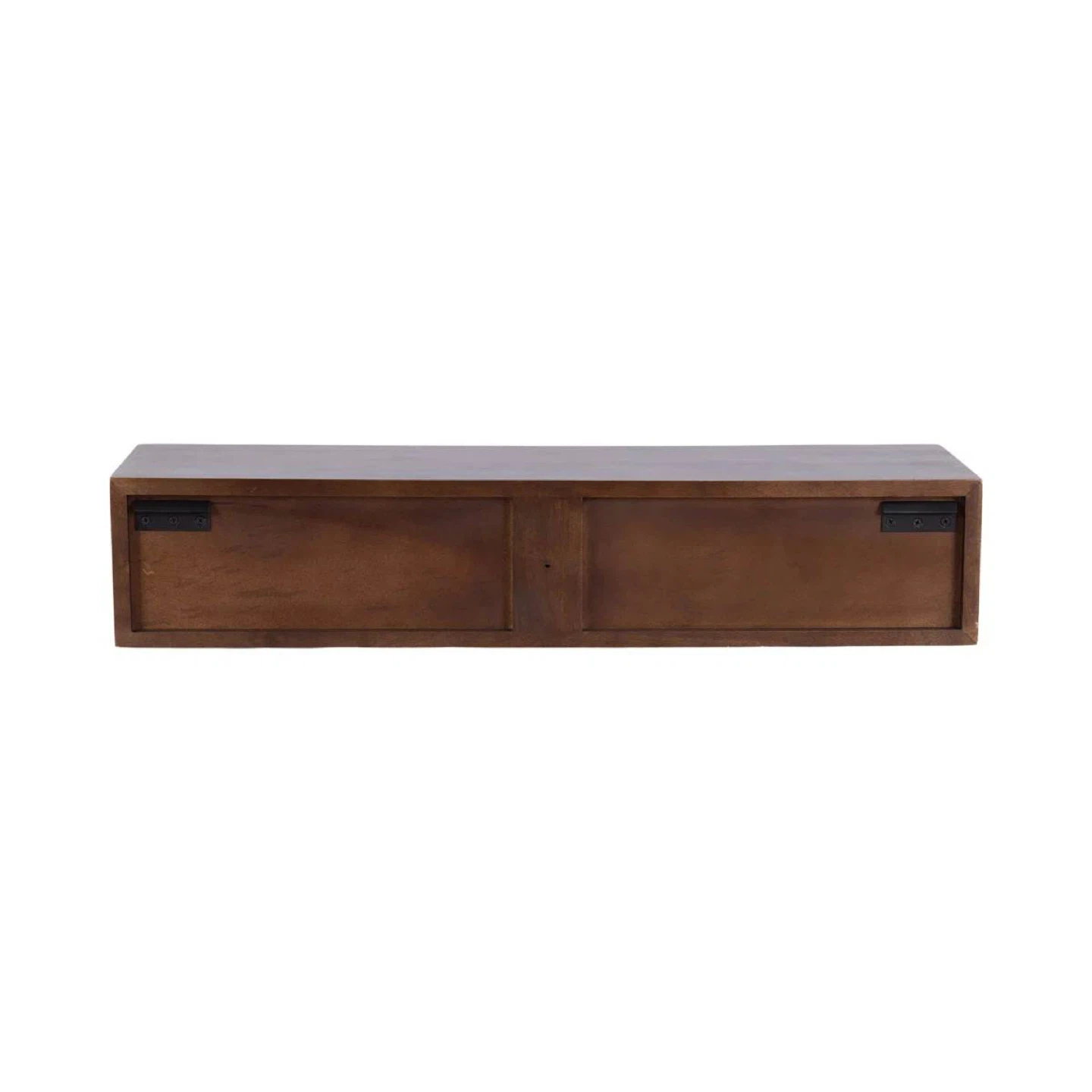 Floating Entryway Console Table – Dark Brown Wood - photo 4