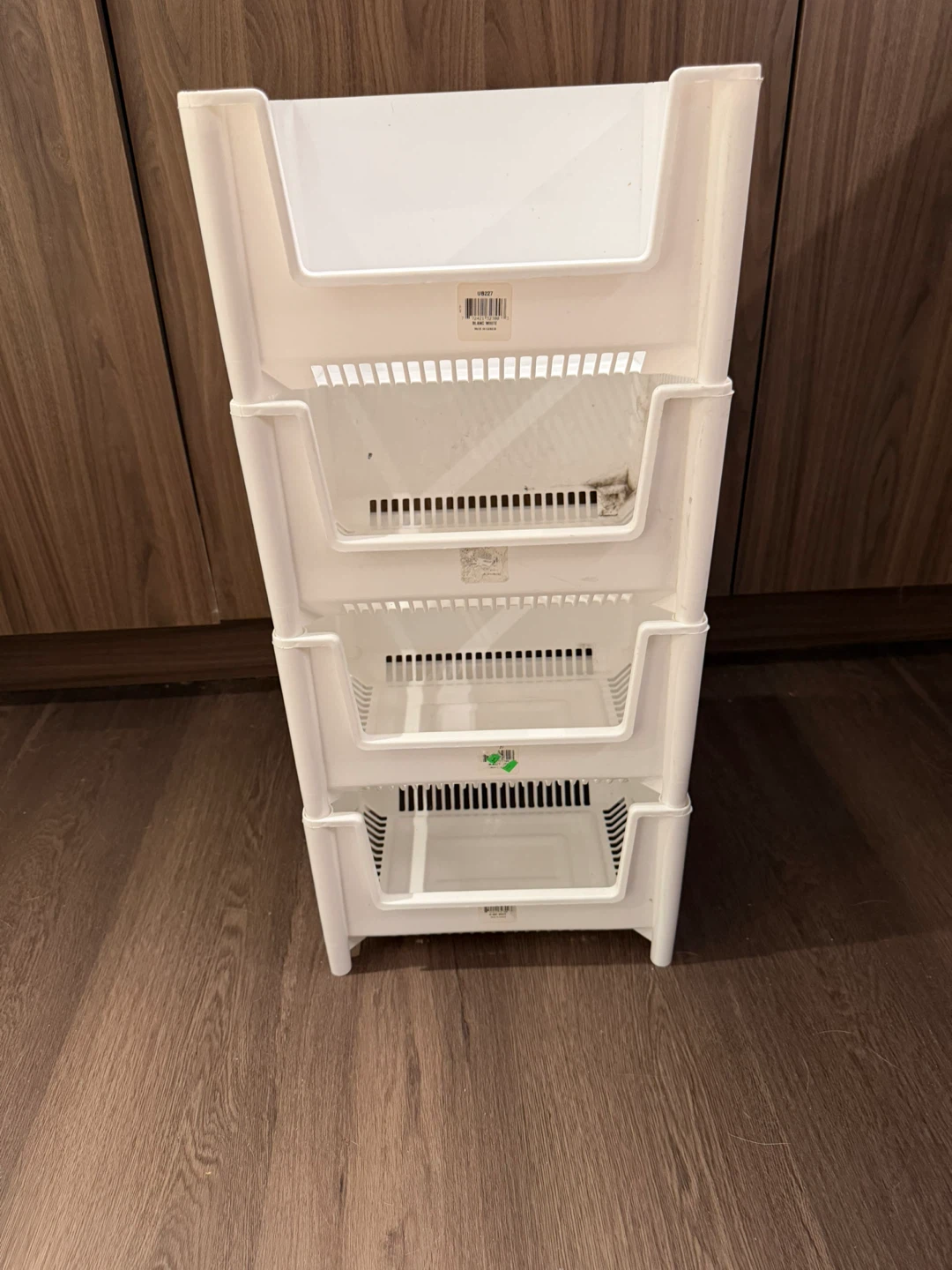 Plastic shelves