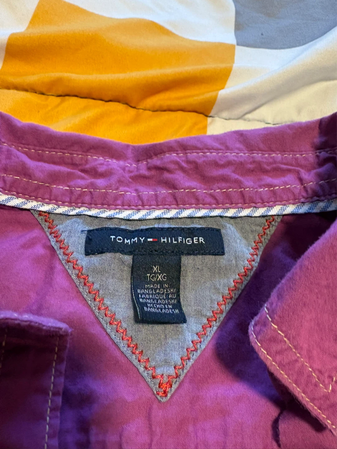 Tommy Hilfiger Women's Purple Button-Up Shirt - XL - photo 2