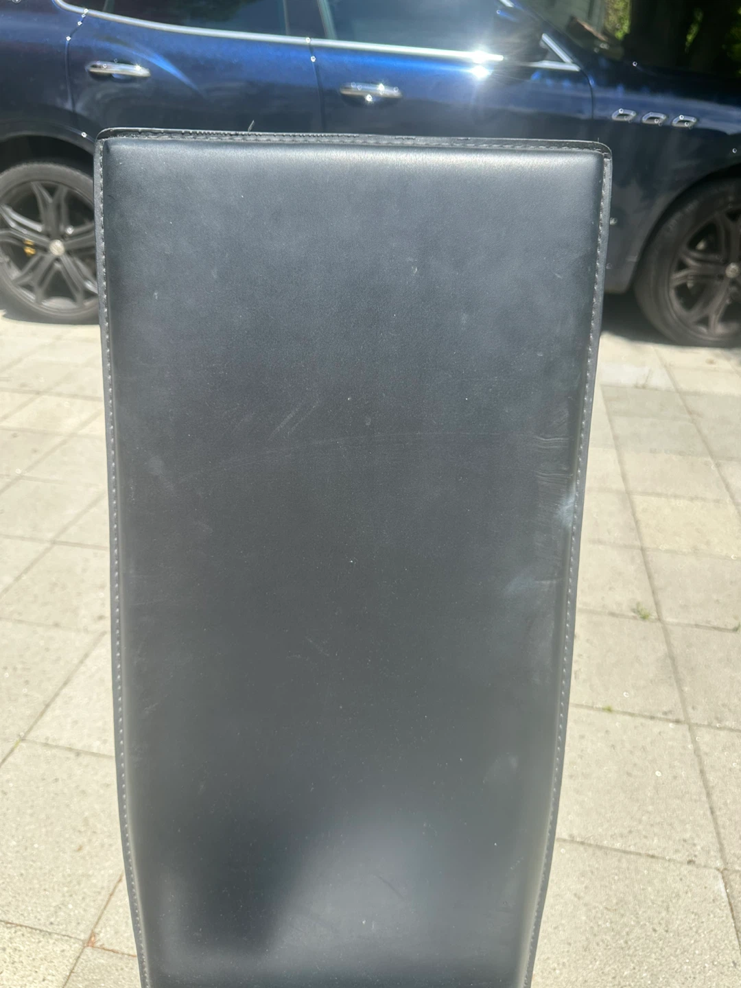 4 Black  Faux Leather Dining Chair - photo 5