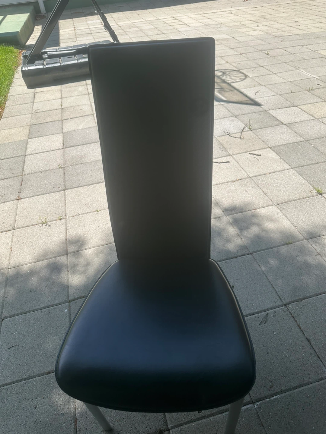 4 Black  Faux Leather Dining Chair