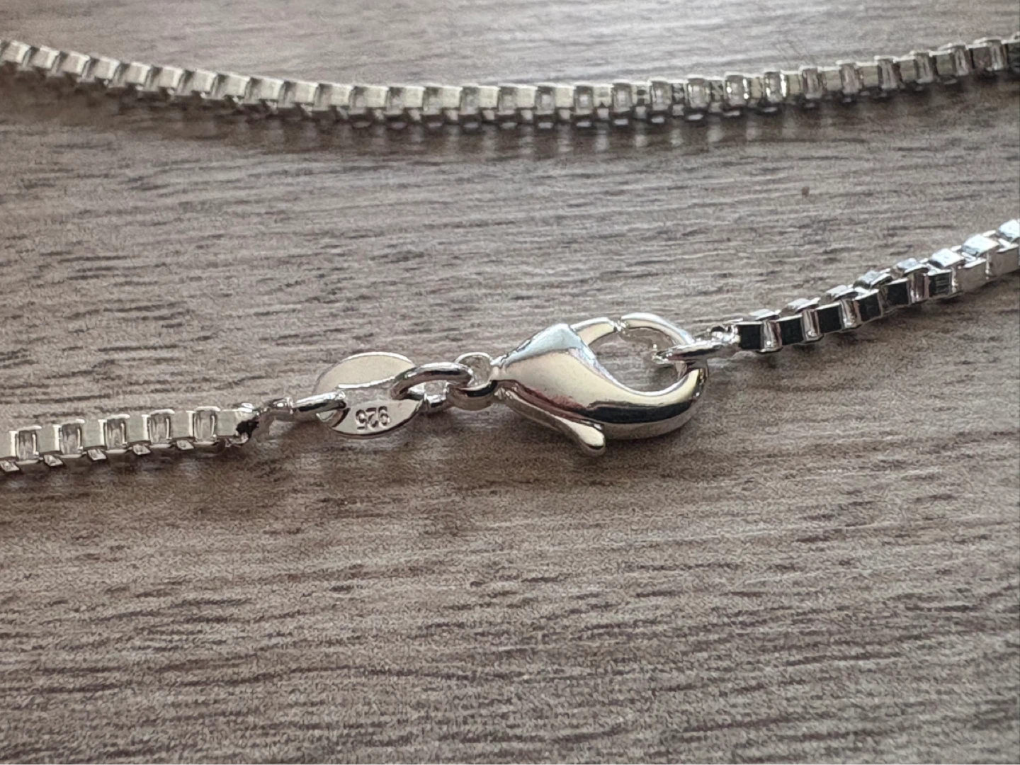 Sterling Silver Box Chain Necklace - photo 3
