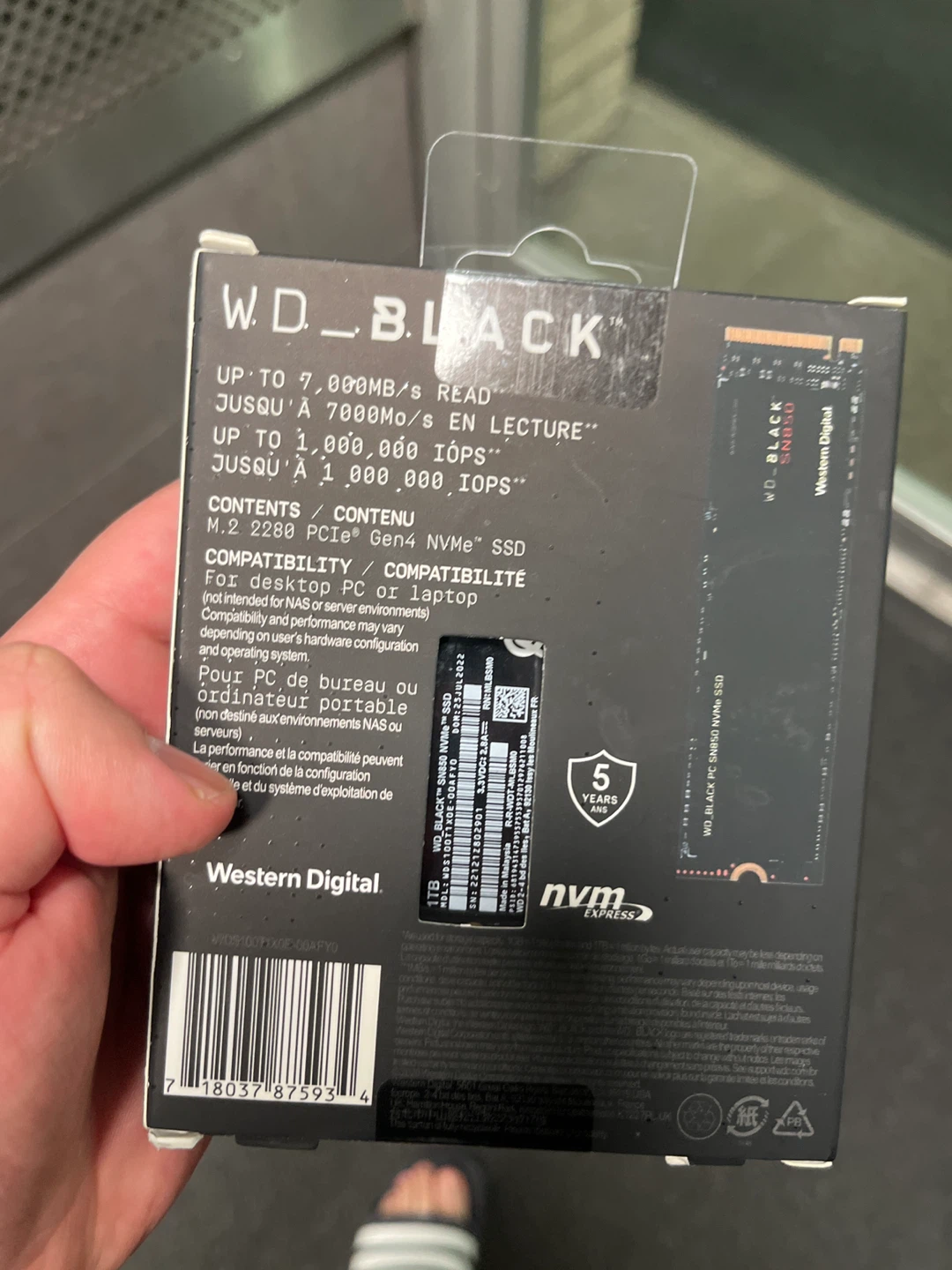 WD_BLACK SN850 NVMe SSD 1TB - photo 2