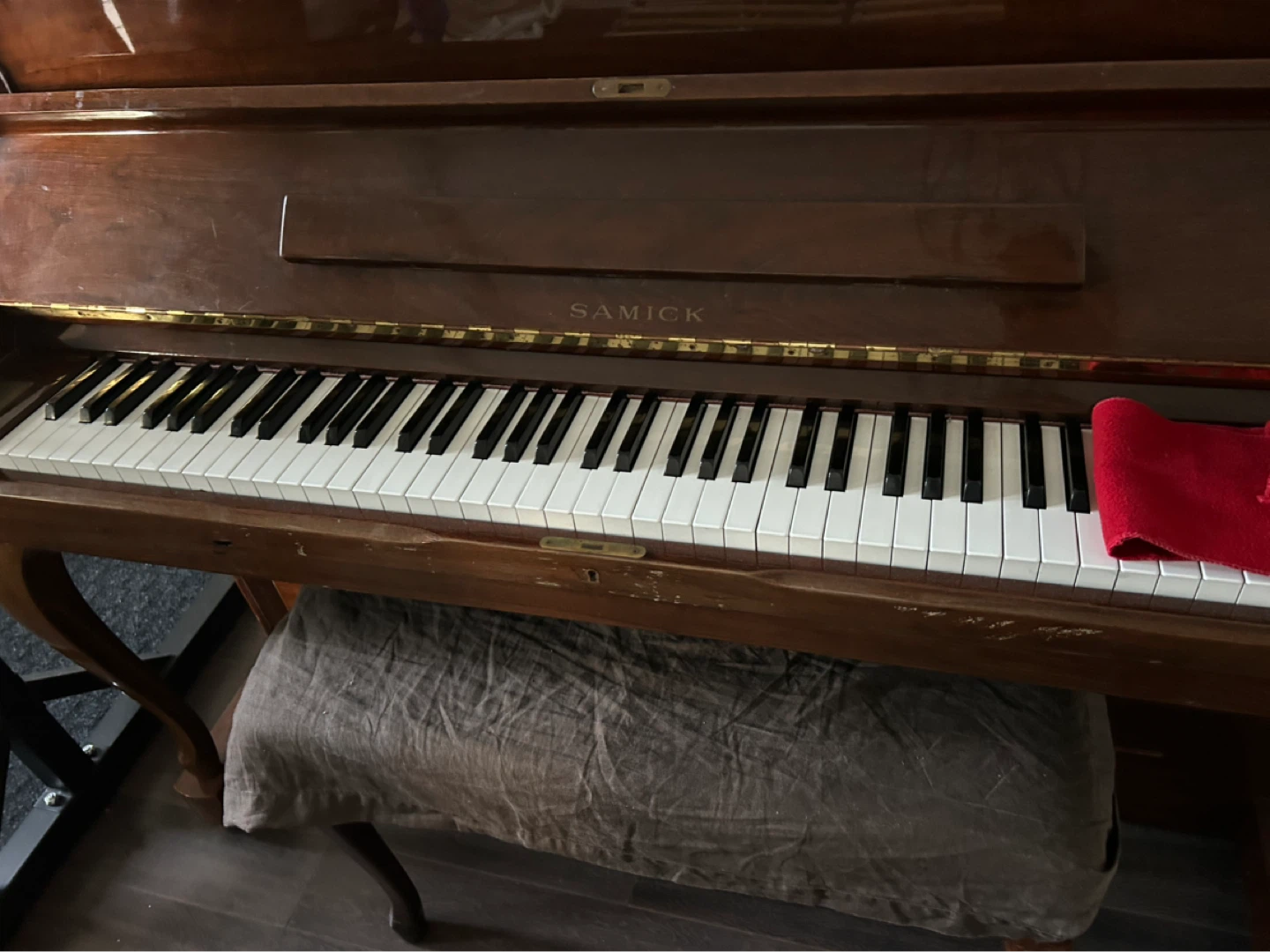 Samick Upright Piano with Bench - photo 2