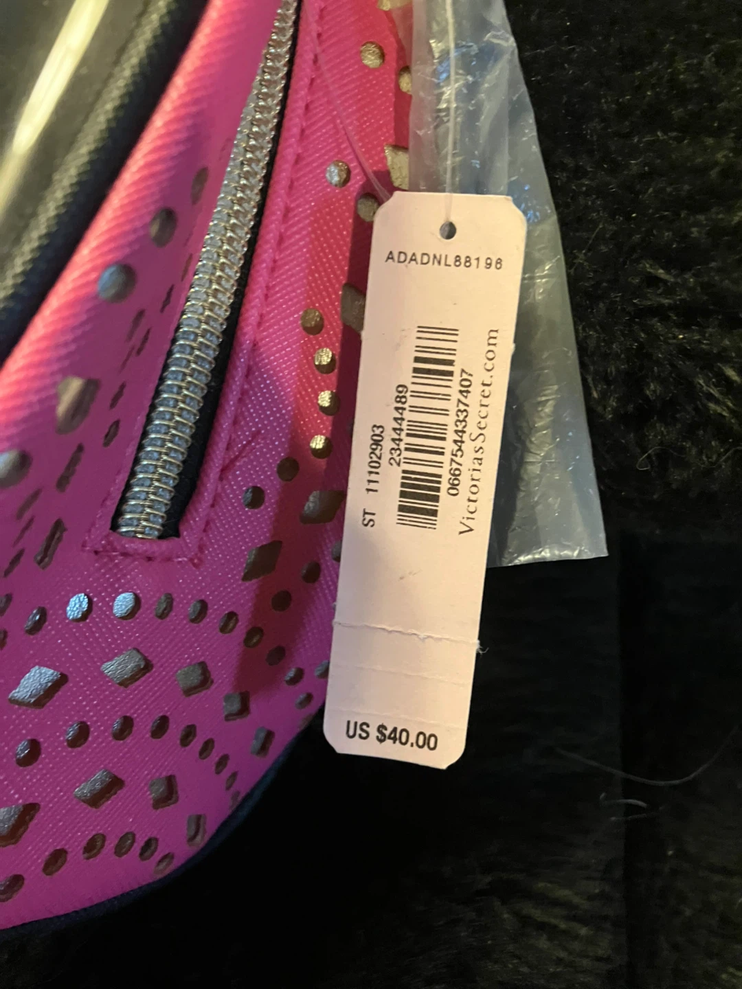 Victoria's Secret Pink & Gold Cosmetic Bag - photo 3