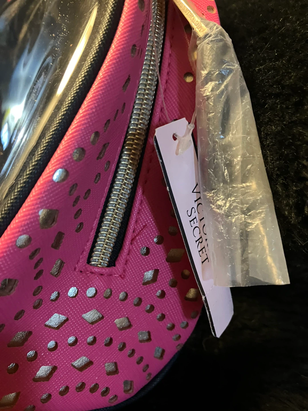 Victoria's Secret Pink & Gold Cosmetic Bag - photo 4