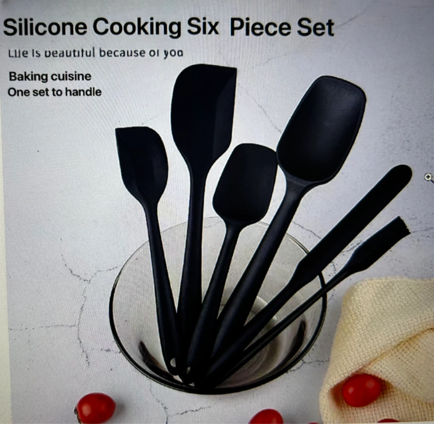 Silicone Cooking Six Piece Set