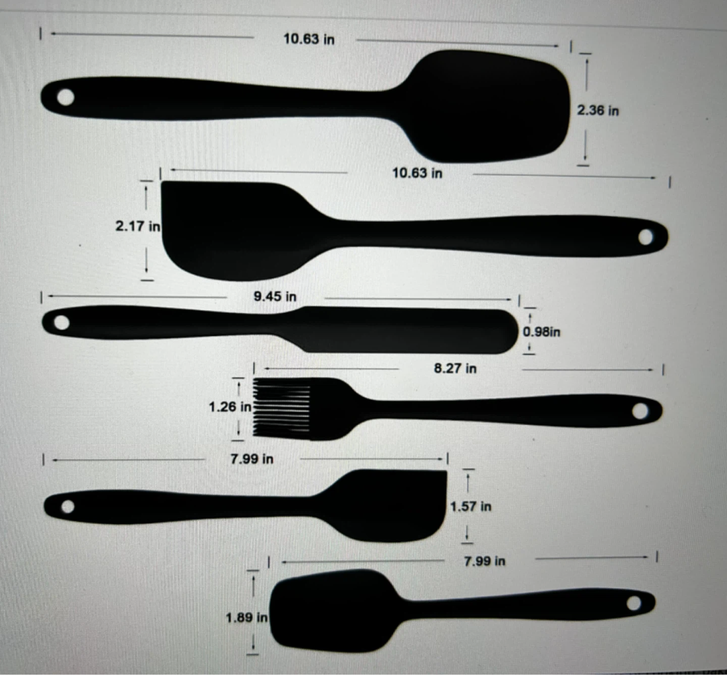 Silicone Cooking Six Piece Set - photo 2