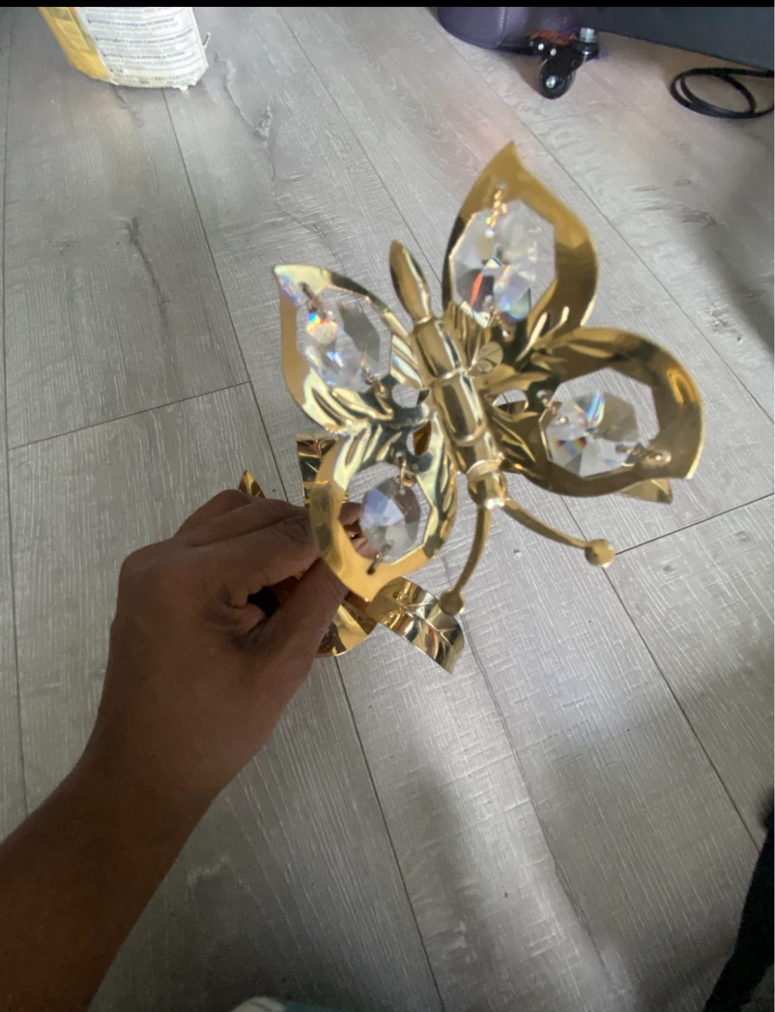 Crystal Butterfly and Tealight Holder - photo 2