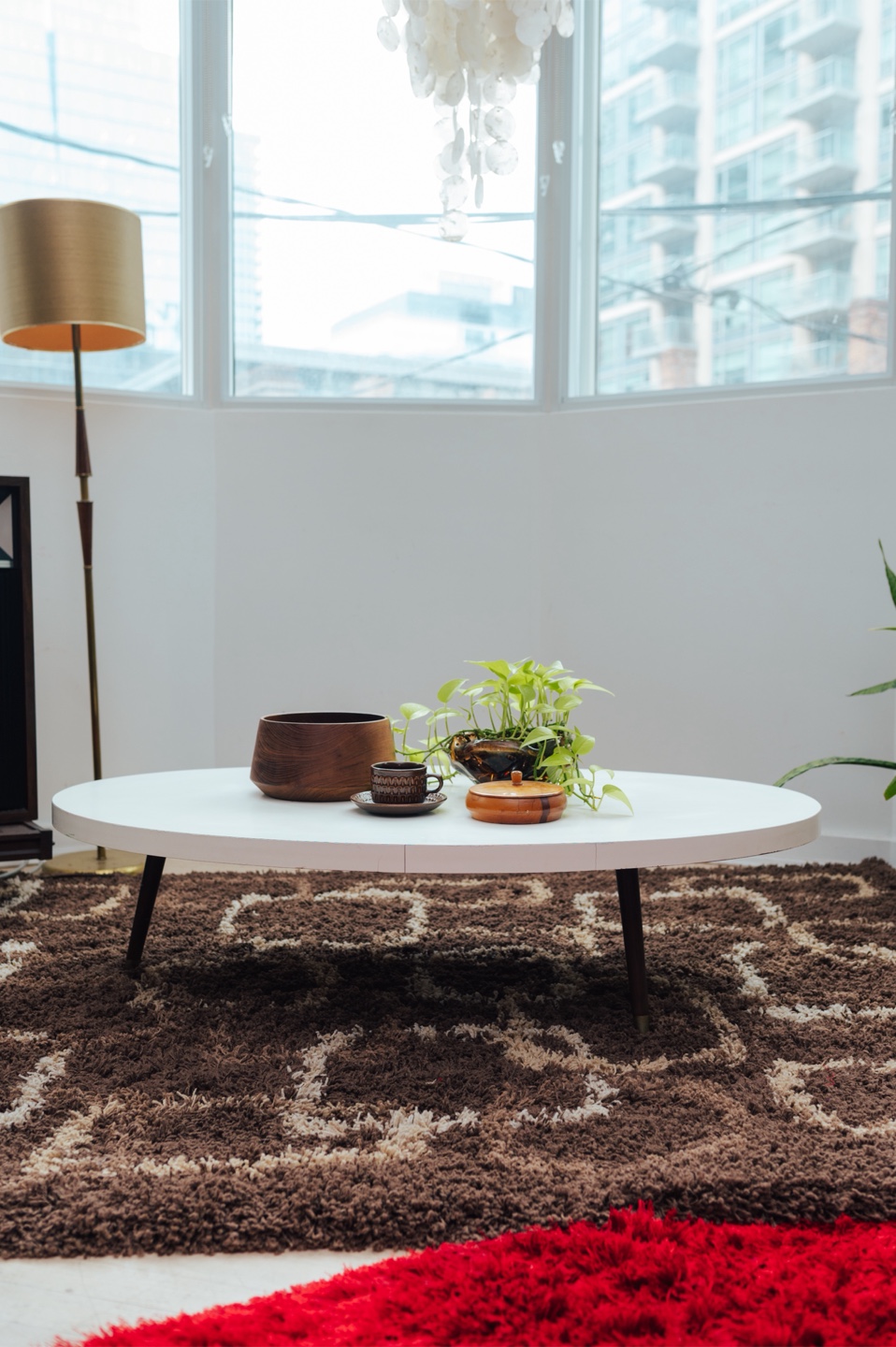 1960s Space Age Oval Coffee Table - photo 3