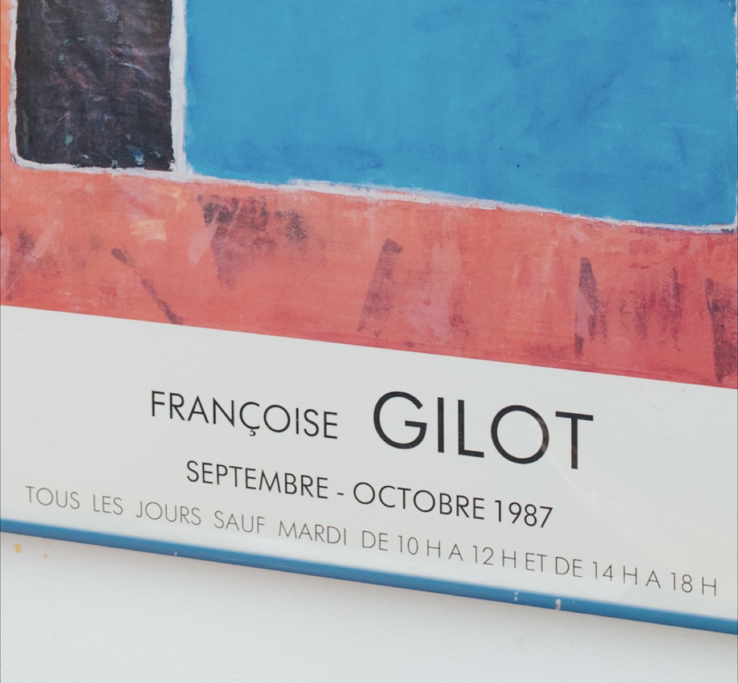 1987 Musée Picasso Antibes Gilot Framed Exhibition Poster - photo 2