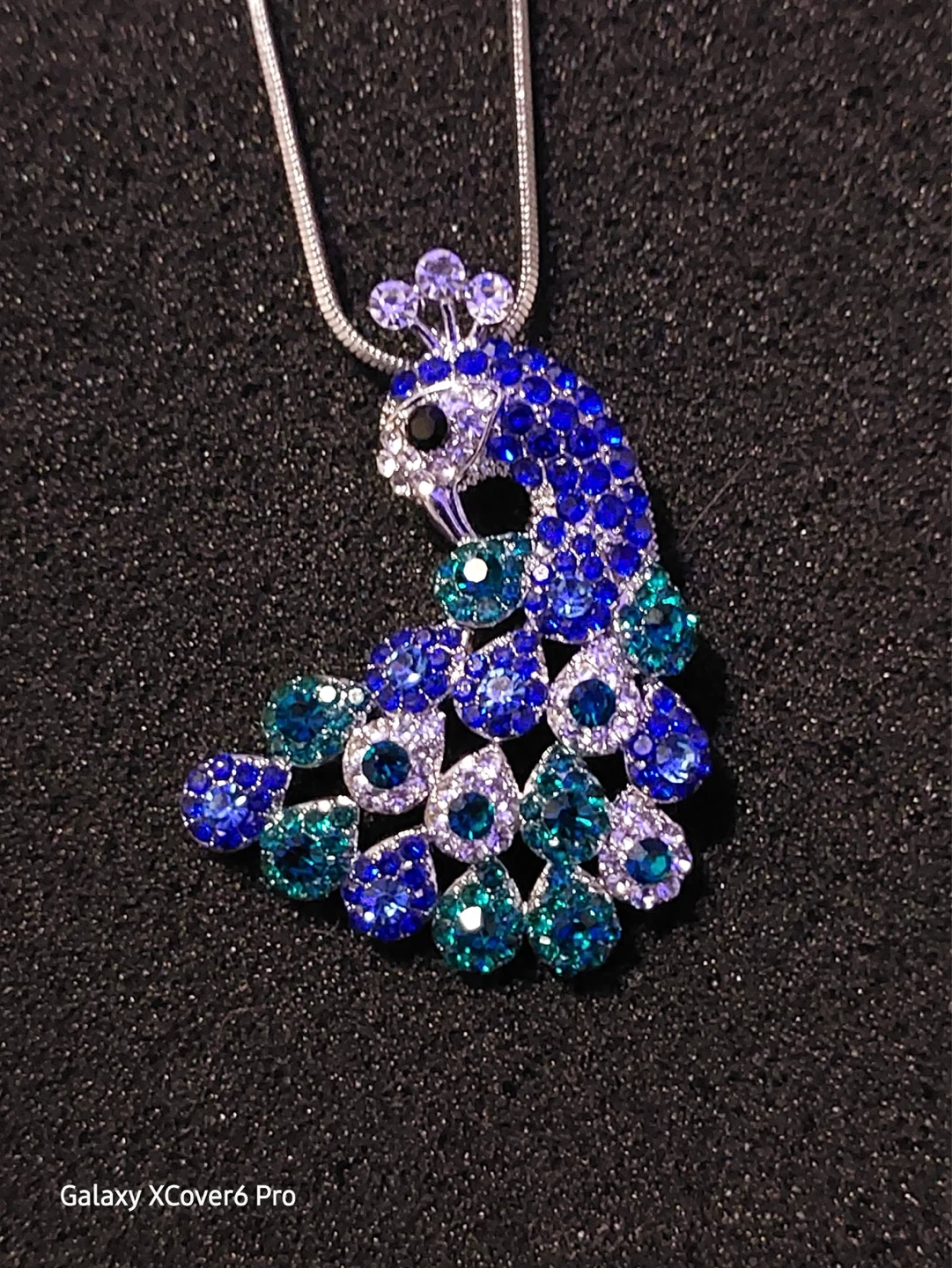 Sparkling Peacock Pendant Necklace