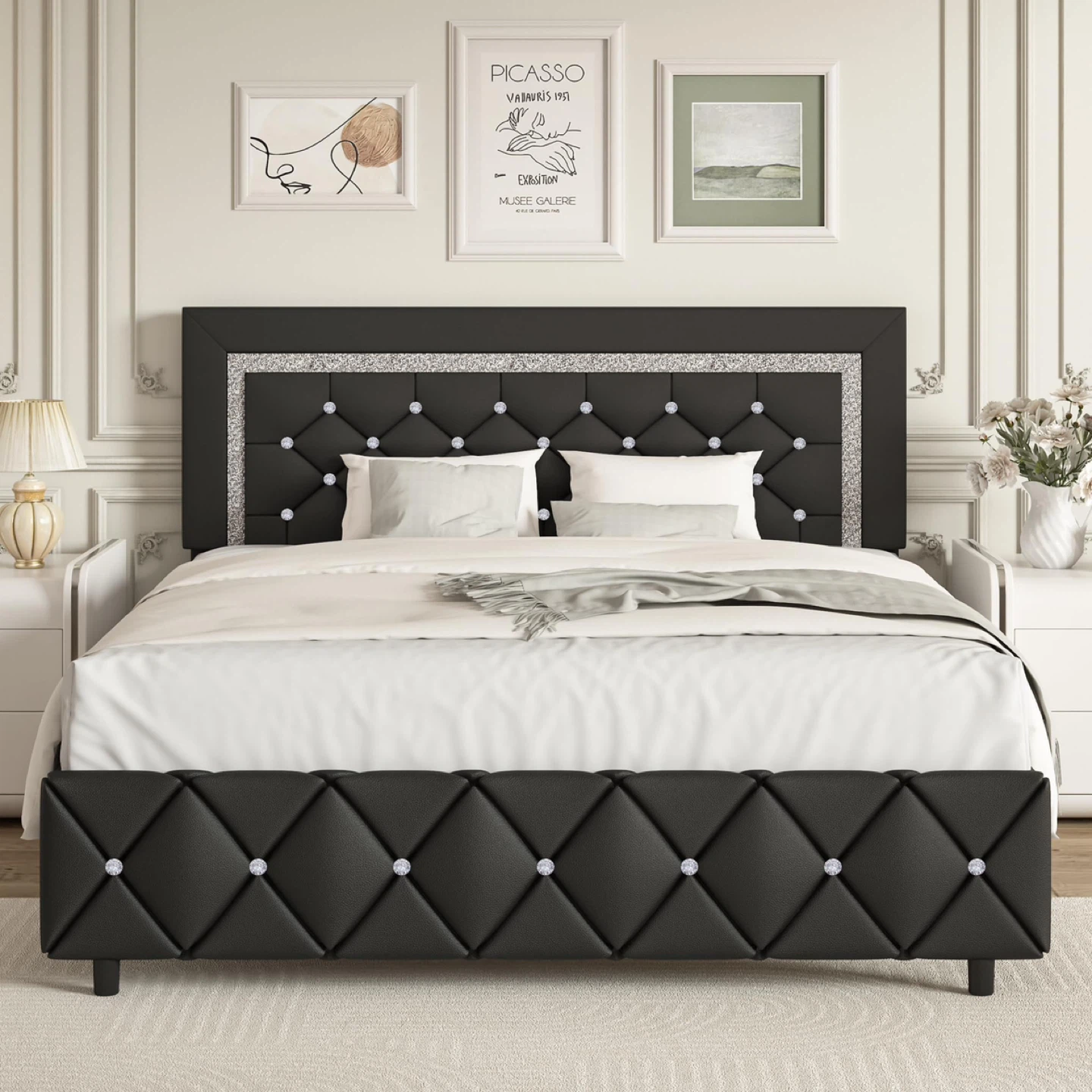 BarnFurin Queen Bed Frame with Headboard - photo 3