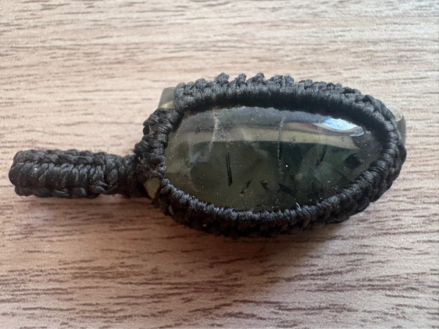 Macrame Pendant with Natural Stone Macrame Labradorite Necklace