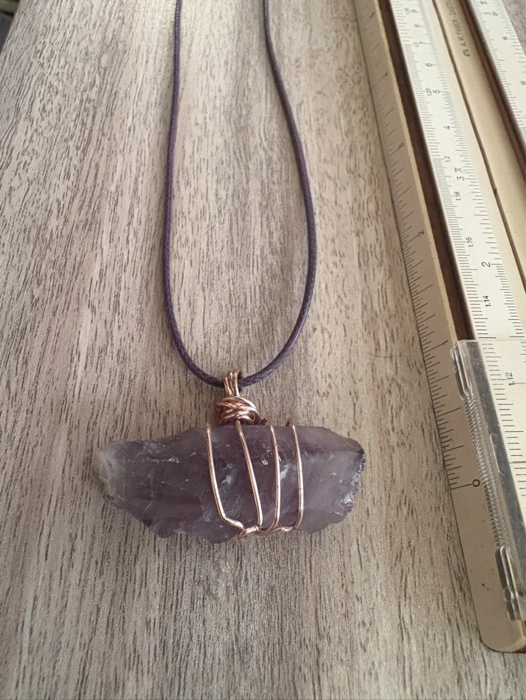 Amethyst Crystal Pendant Necklace - photo 2