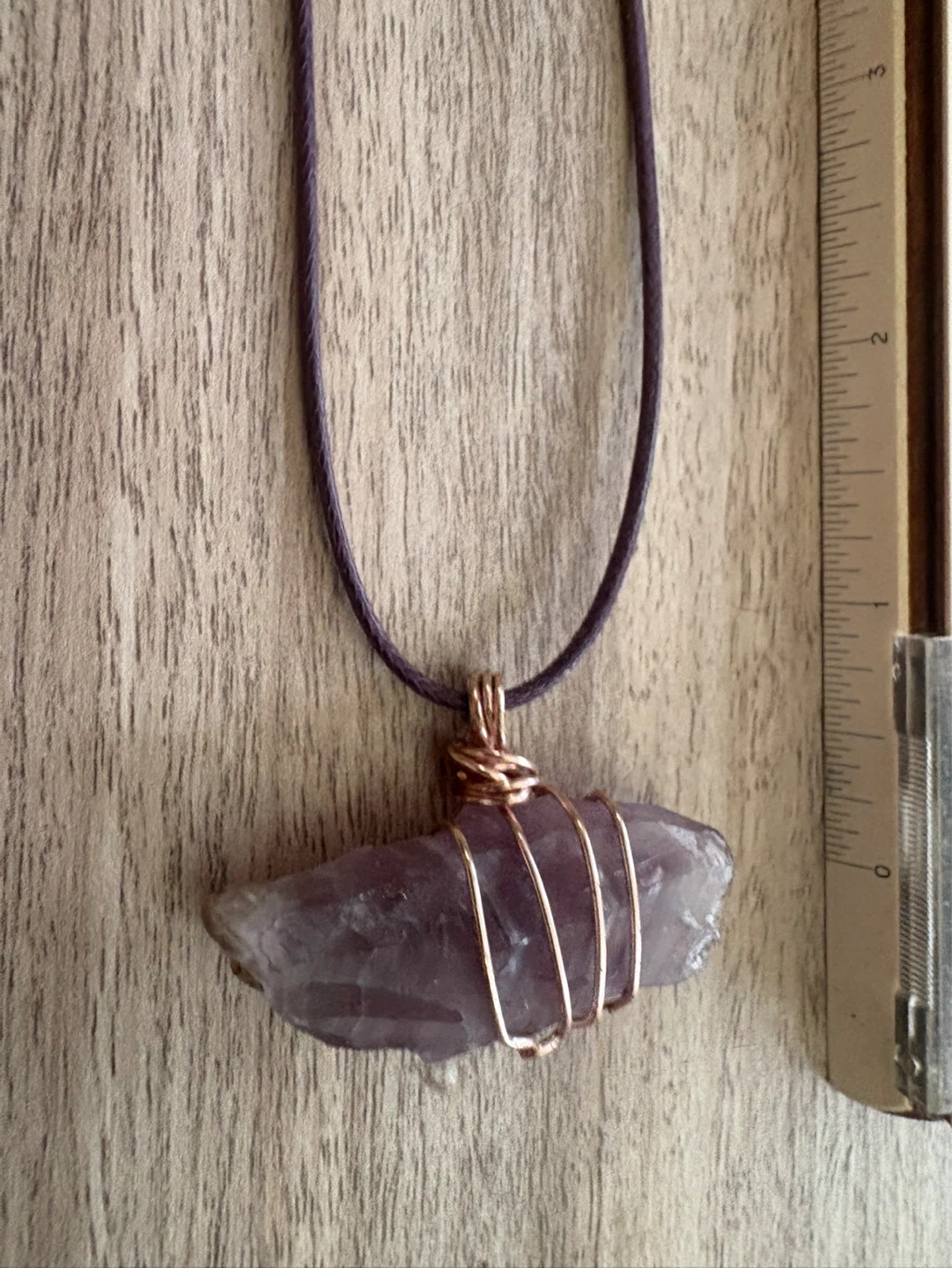 Amethyst Crystal Pendant Necklace