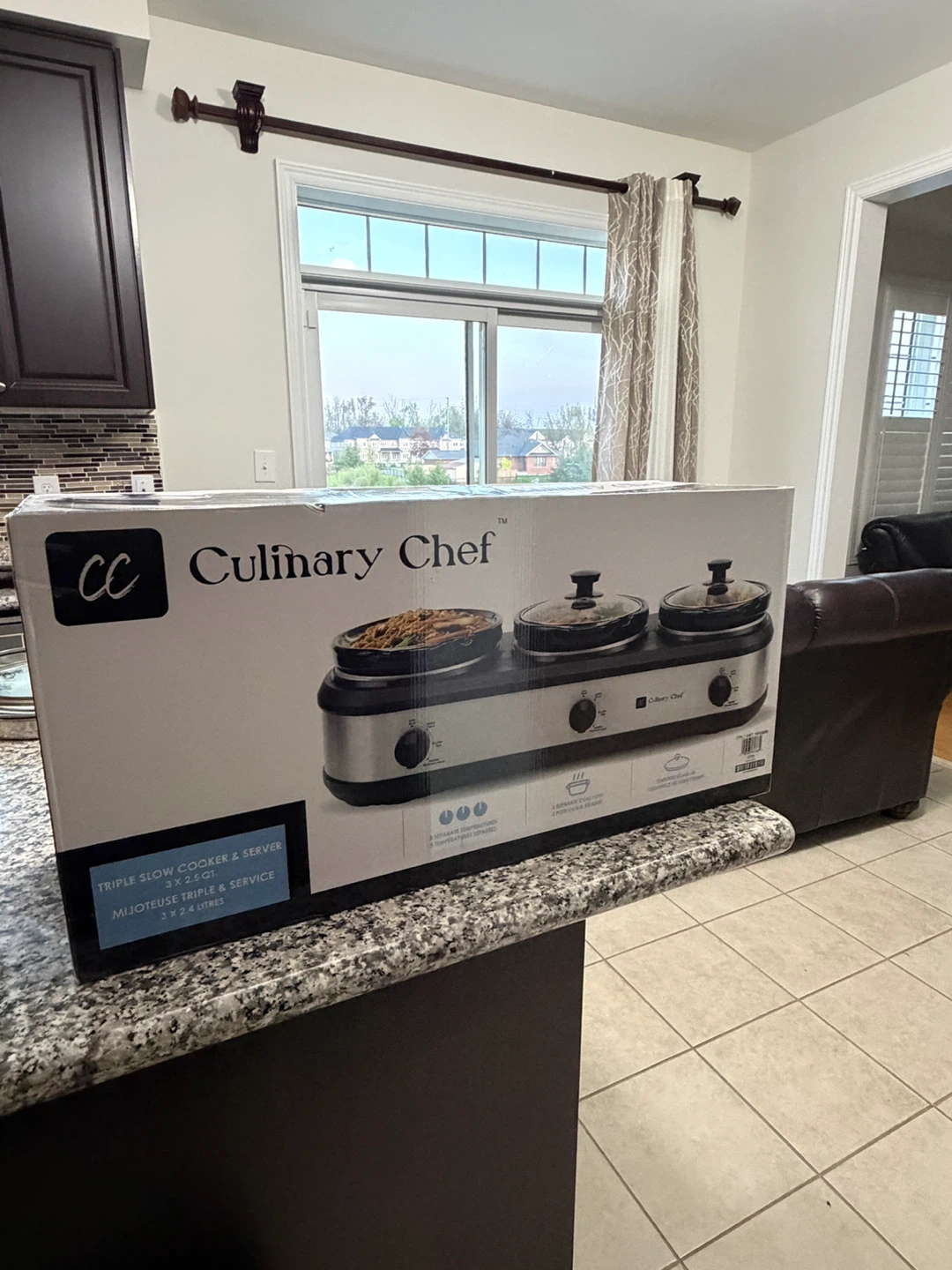 Culinary Chef Triple Slow Cooker & Server