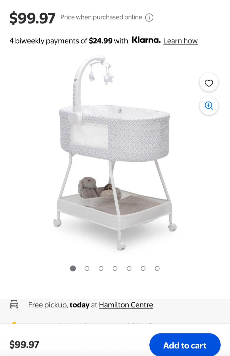 Delta Children Deluxe Sweet Dreams Bassinet