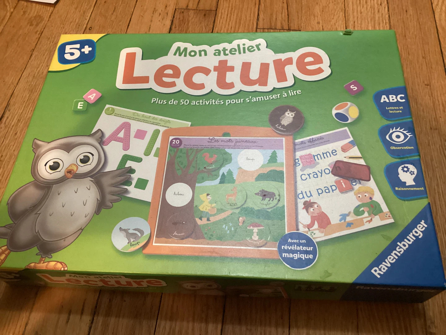 French Ravensburger Mon atelier Lecture Learning Game