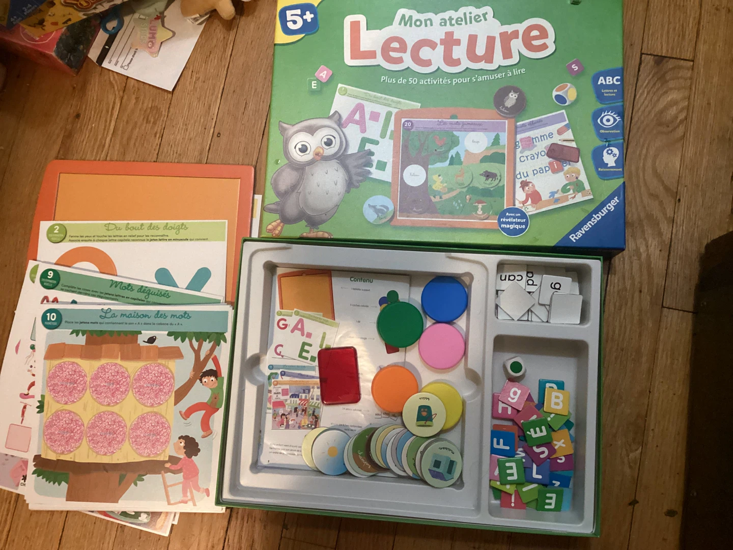 French Ravensburger Mon atelier Lecture Learning Game - photo 2