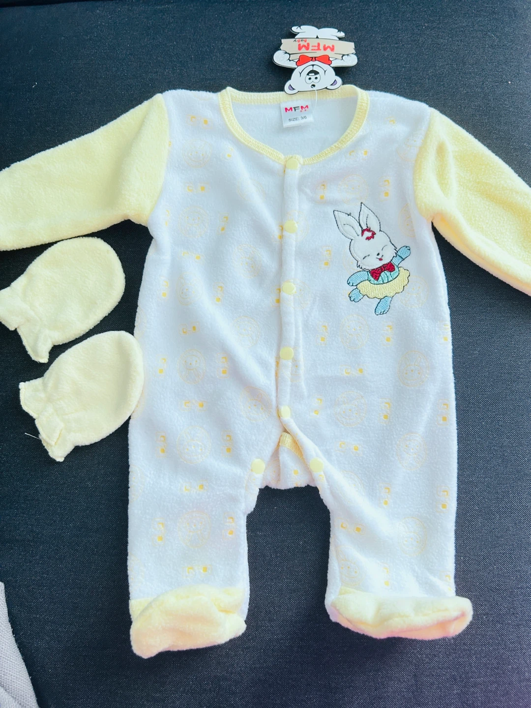 MFM Baby Snowsuit with Mittens Size 3-6 Months