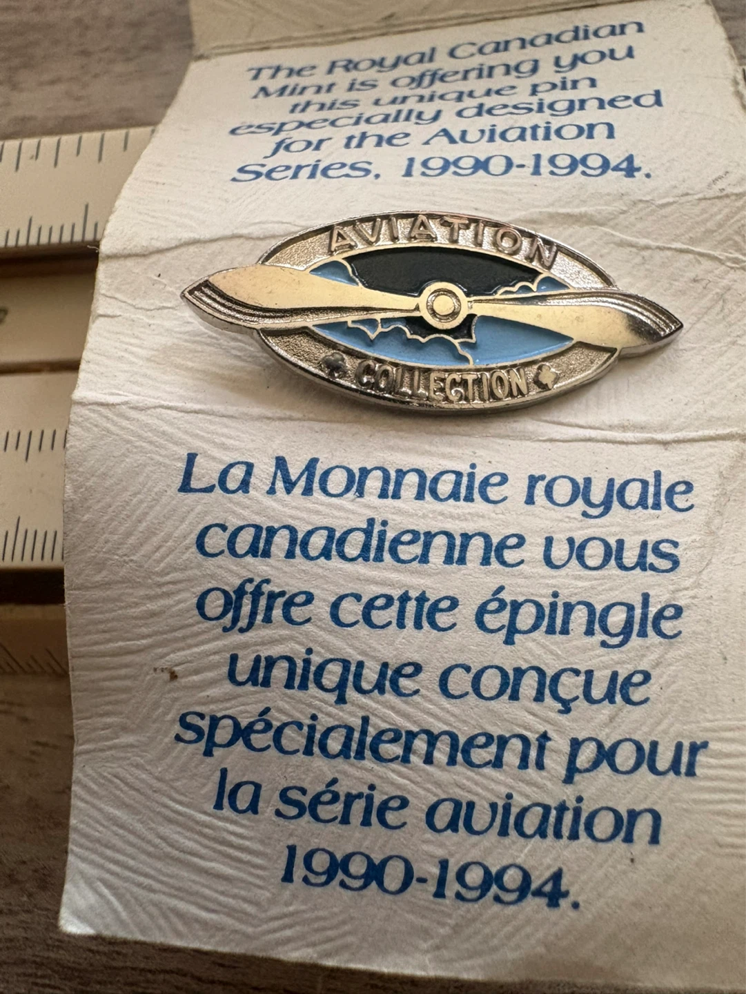 Royal Canadian Mint Aviation Series 1990-1994 Pin - photo 2