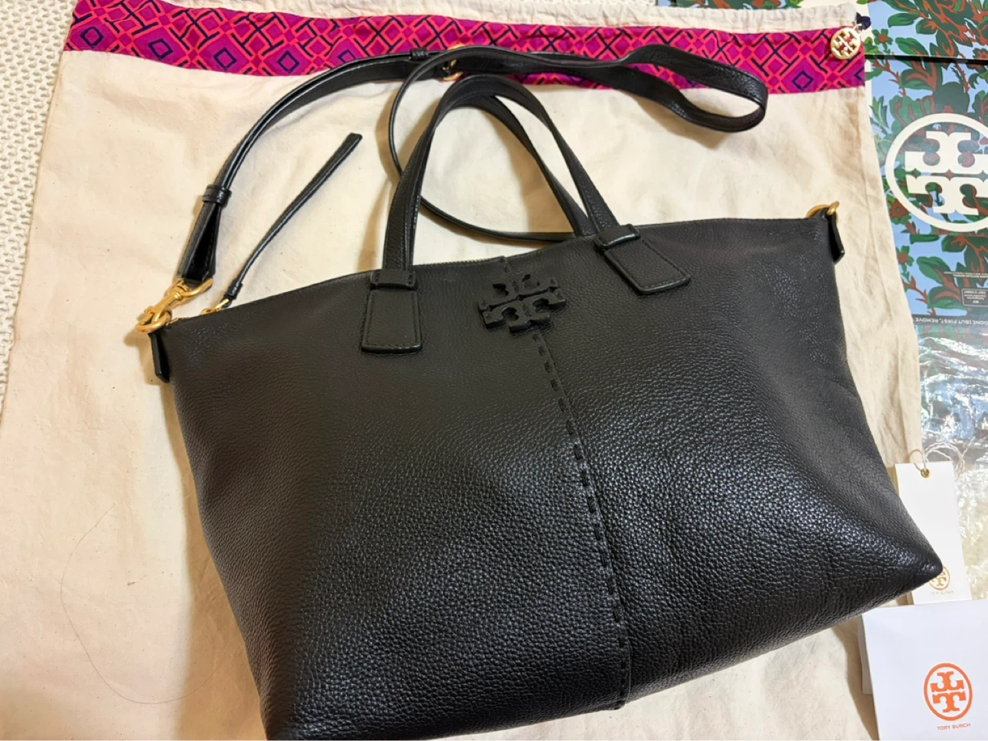 Tory Burch 64458 McGraw Top-Zip Satchel Bag