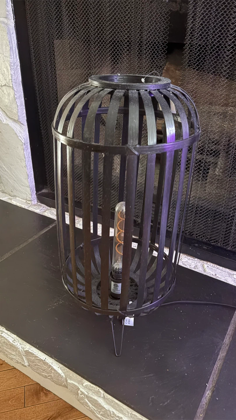 Black Loft Lantern Lamp with Edison Bulb - photo 4