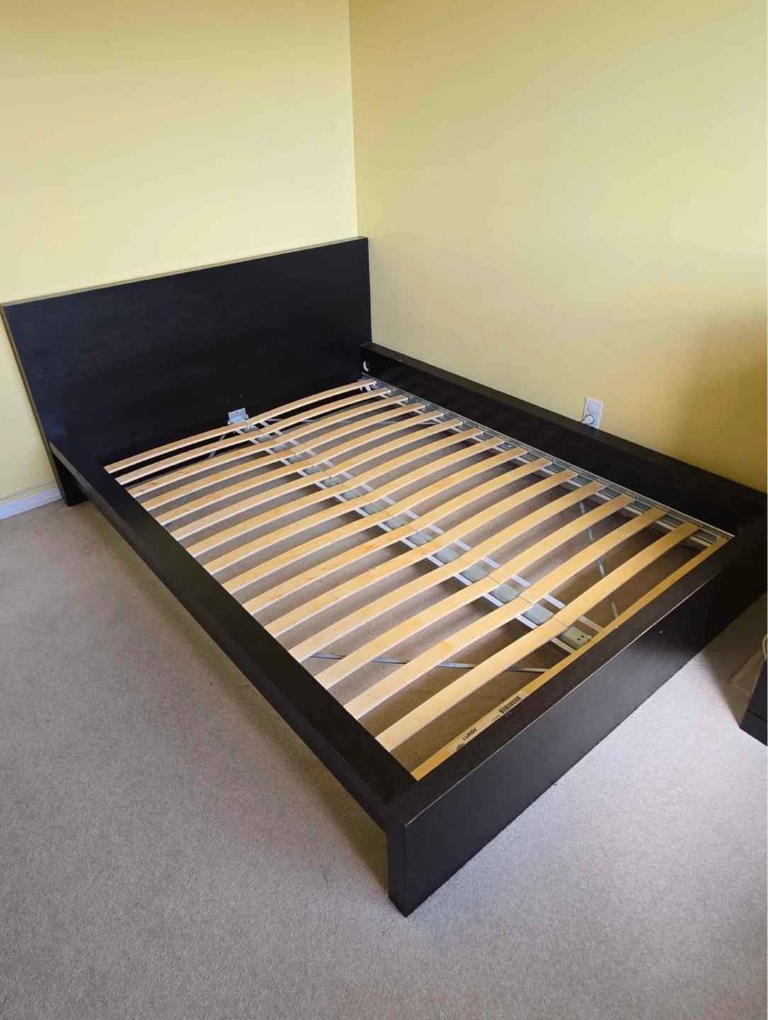 IKEA MALM Full / double bed frame black brown