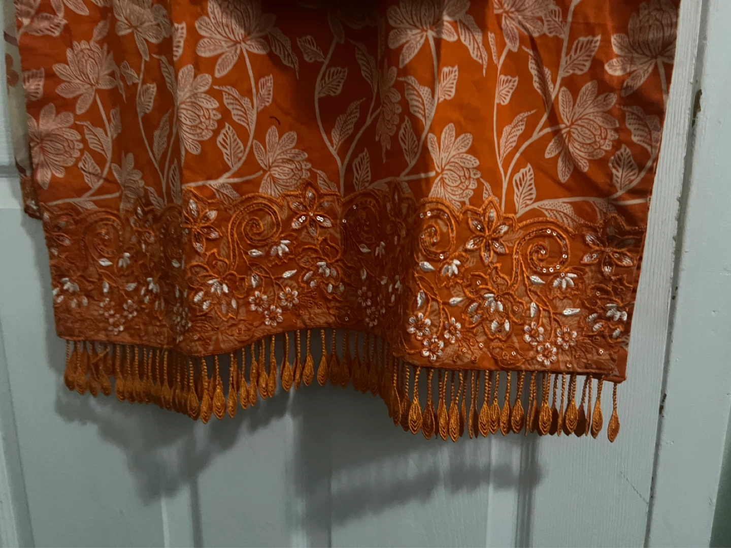 Orange Embroidered 3-piece suit - photo 3