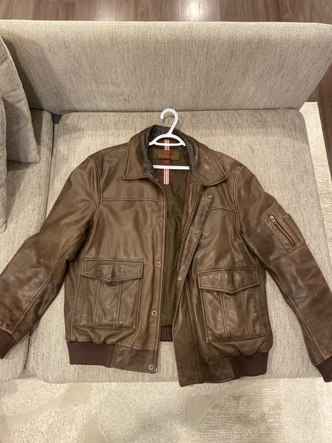 Leather Bomber Jacket