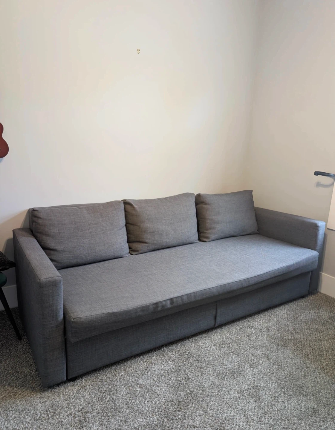 Gray Sofa Bed with Storage - photo 2