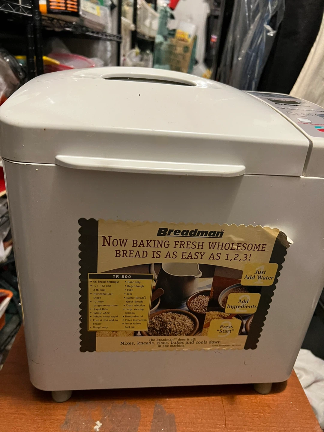 Breadman TR 800 Bread Maker - photo 2