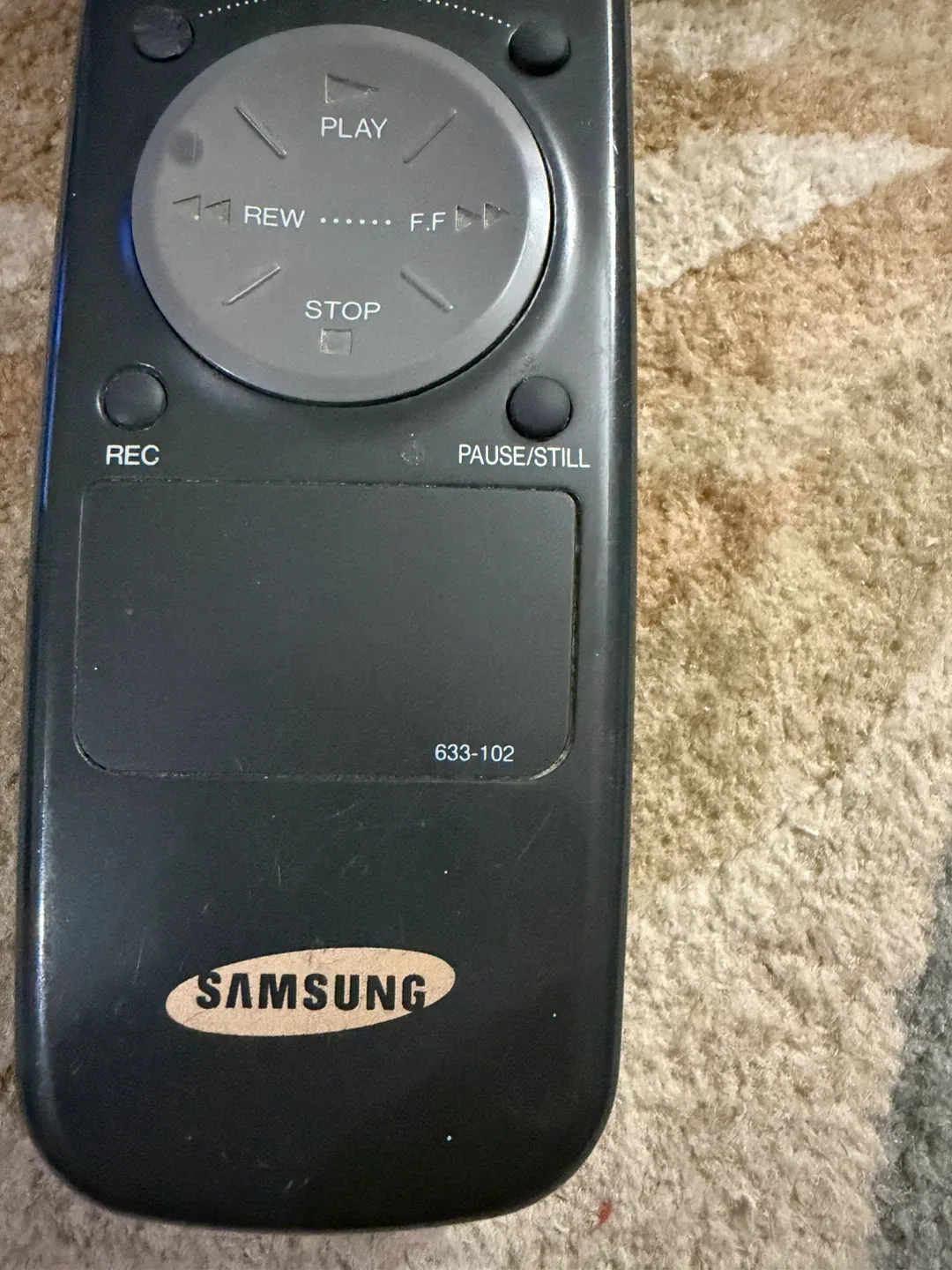 SAMSUNG 633-102 VCR REMOTE – VR3604 - photo 2