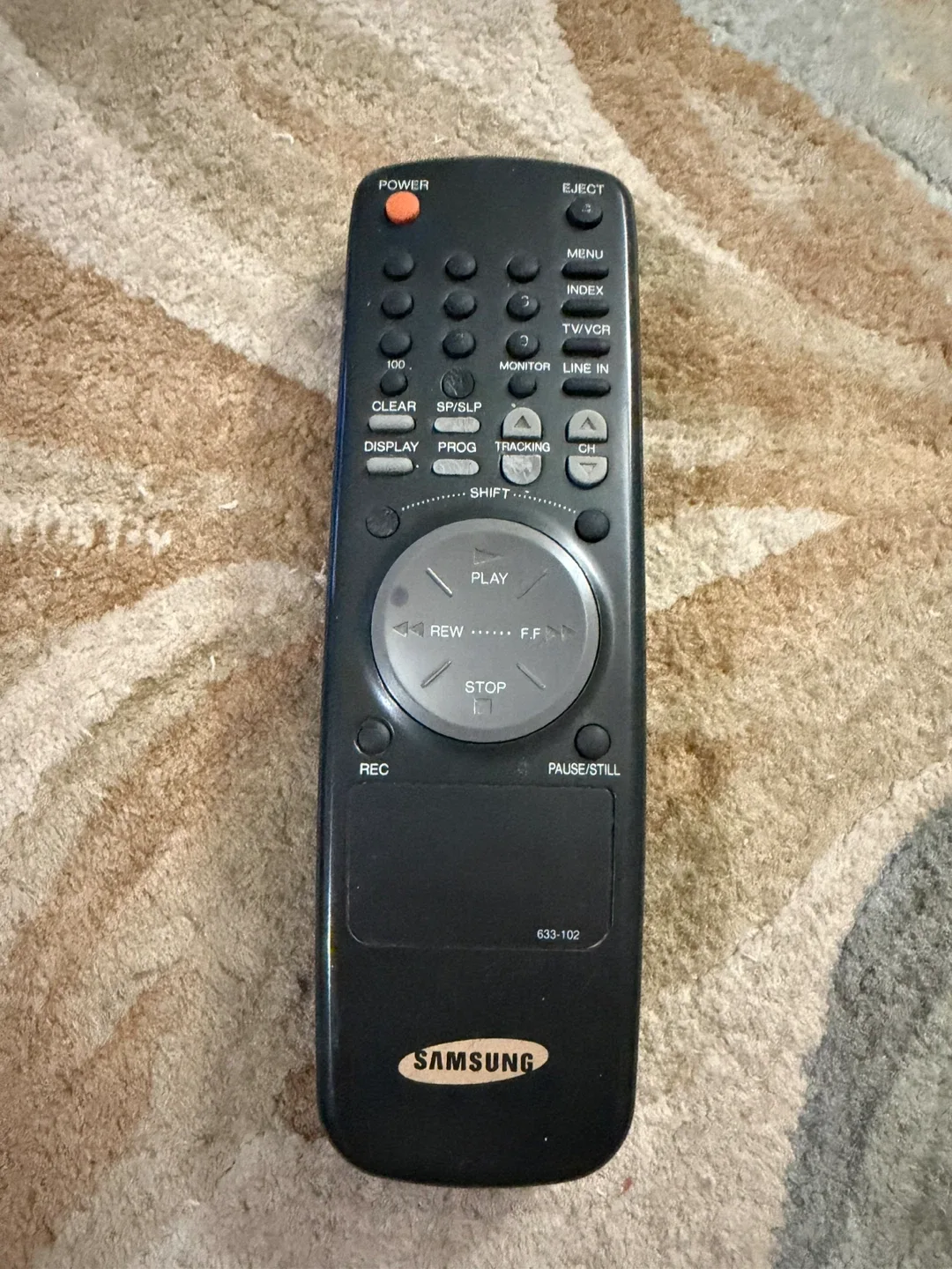 SAMSUNG 633-102 VCR REMOTE – VR3604