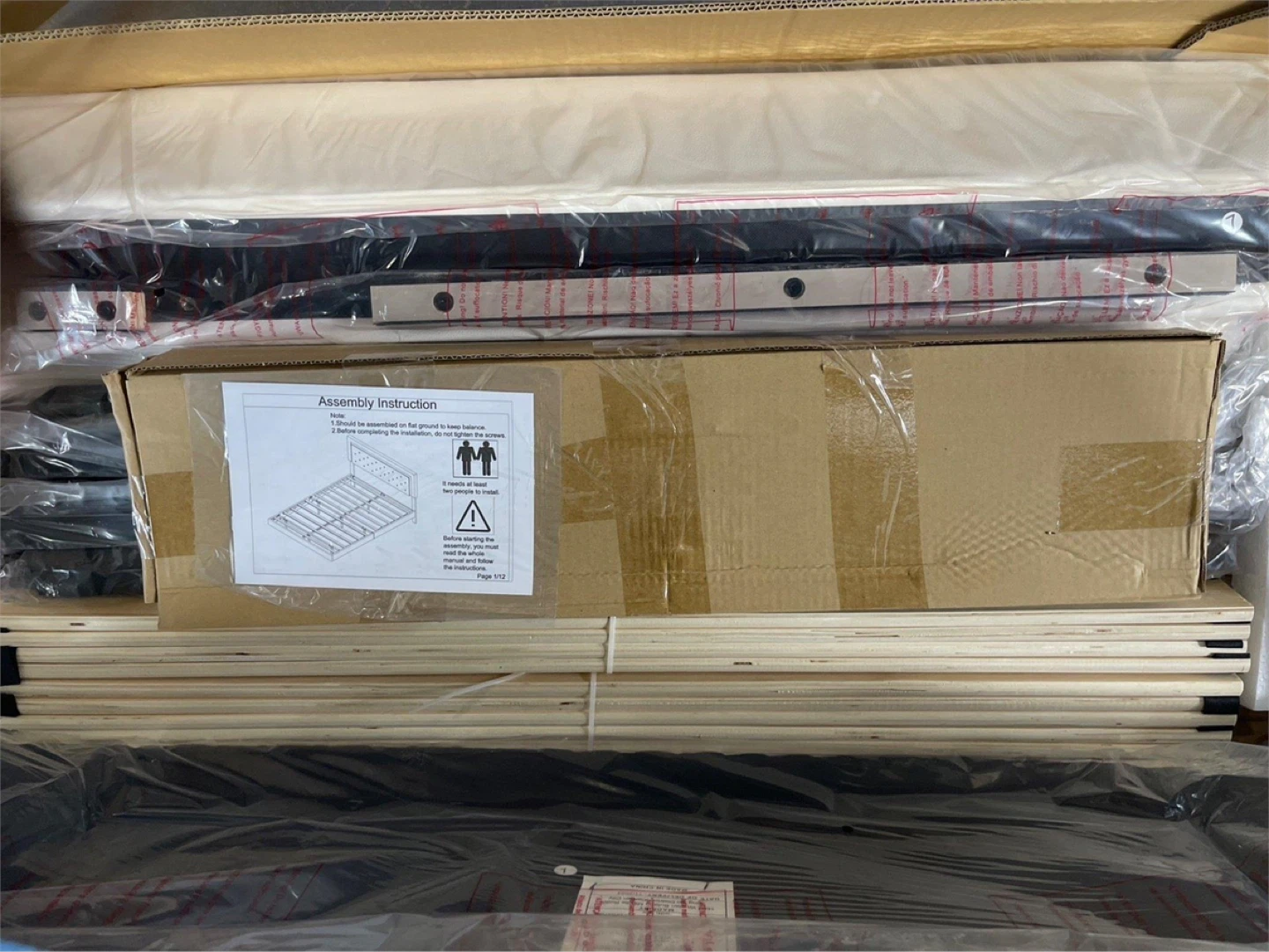 BarnFurin Twin Bed Frame with Headboard - photo 3