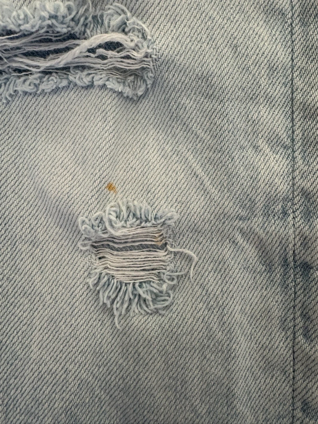 ZARA Kids Light Wash Distressed Wide Leg Jeans Size 6-7 - photo 2