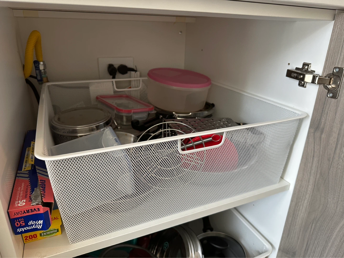 White Mesh Storage Baskets - Elfa - The Container Store