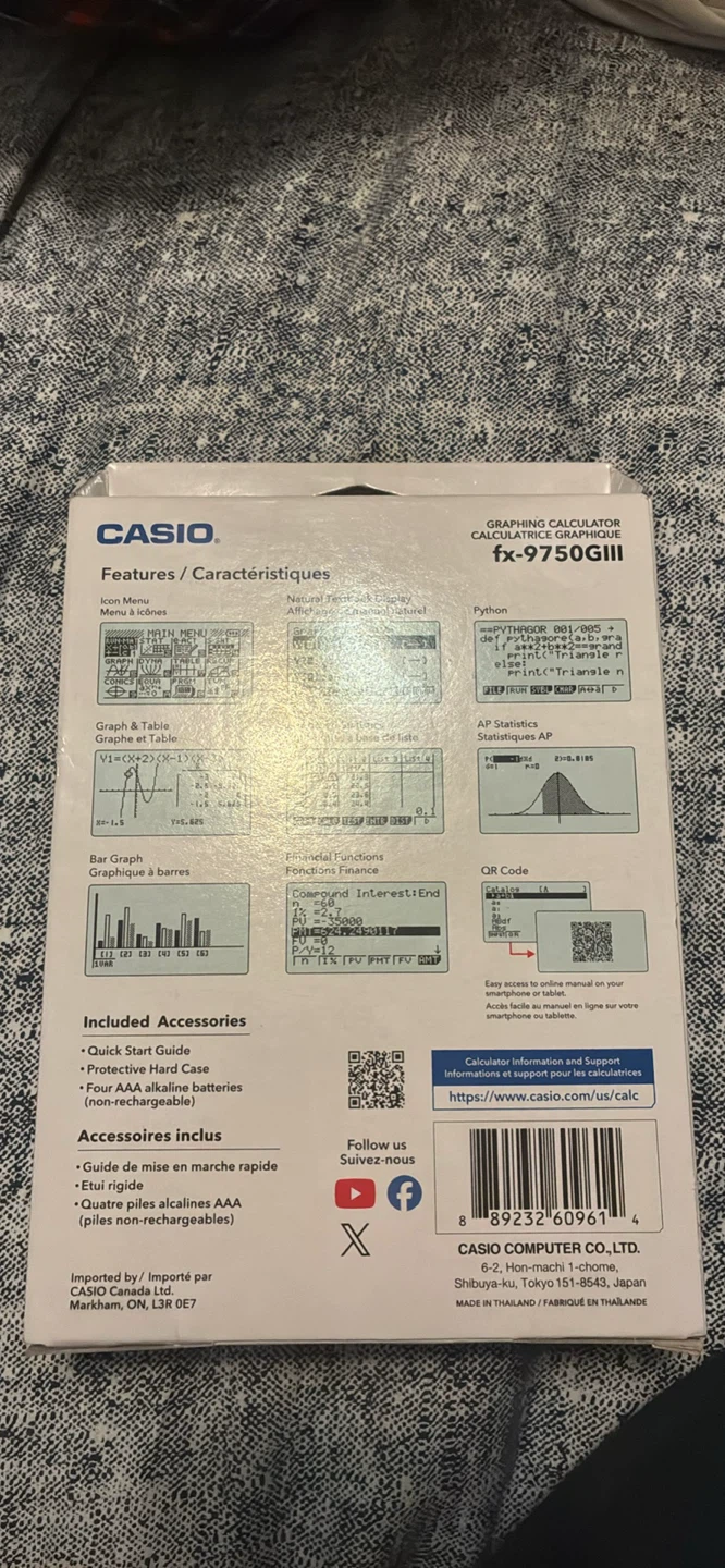 Casio fx-9750GIII Graphing Calculator - photo 2