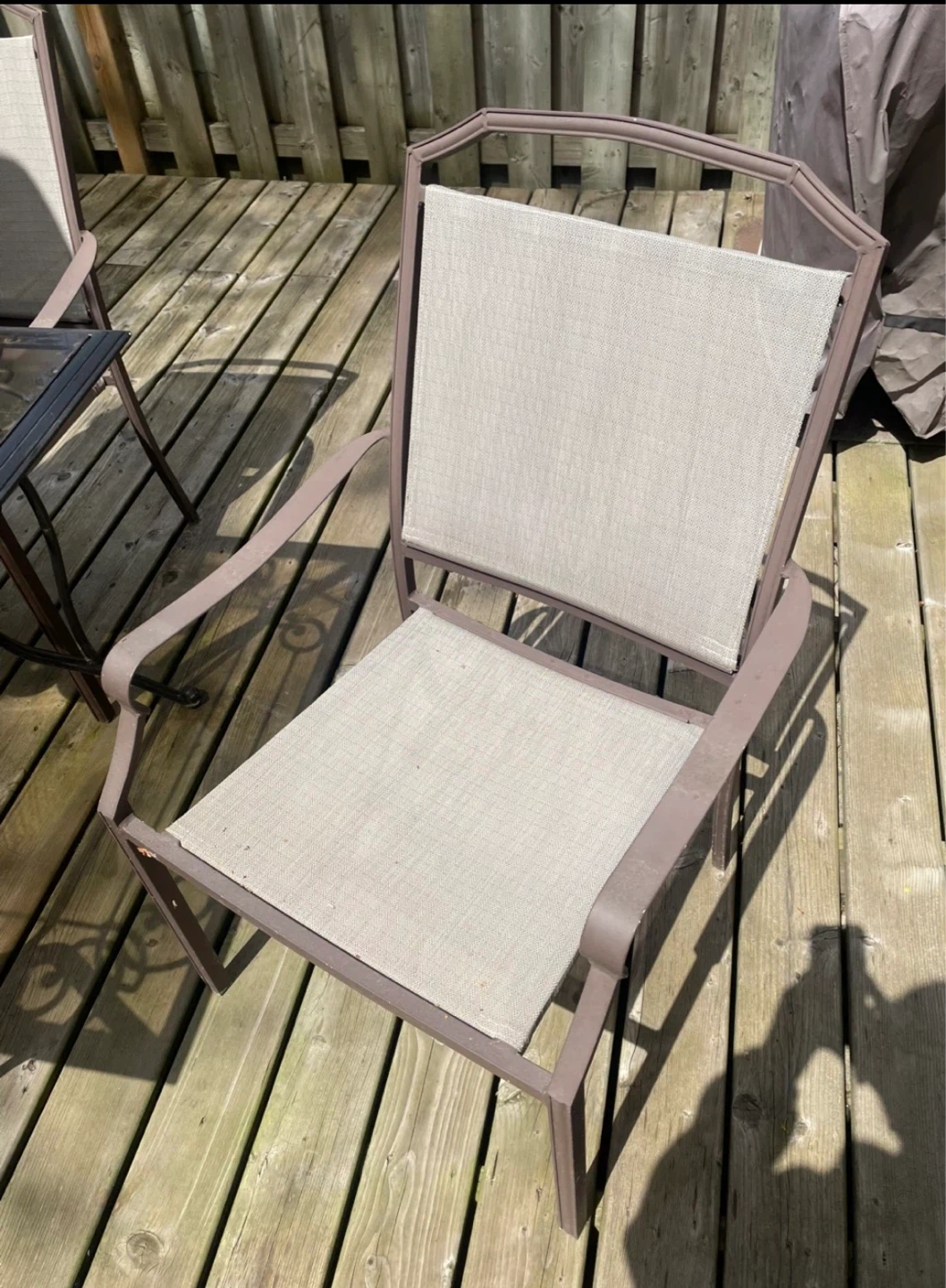Wrought Iron Patio Dining Set - Table and 6 Chairs - photo 2