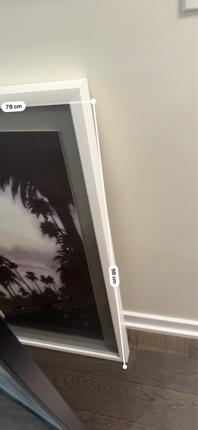 Framed Palm Tree Artwork - 78cm x 98cm - photo 3