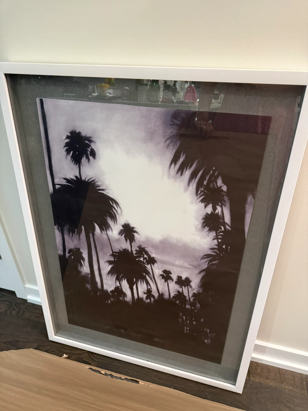 Framed Palm Tree Artwork - 78cm x 98cm