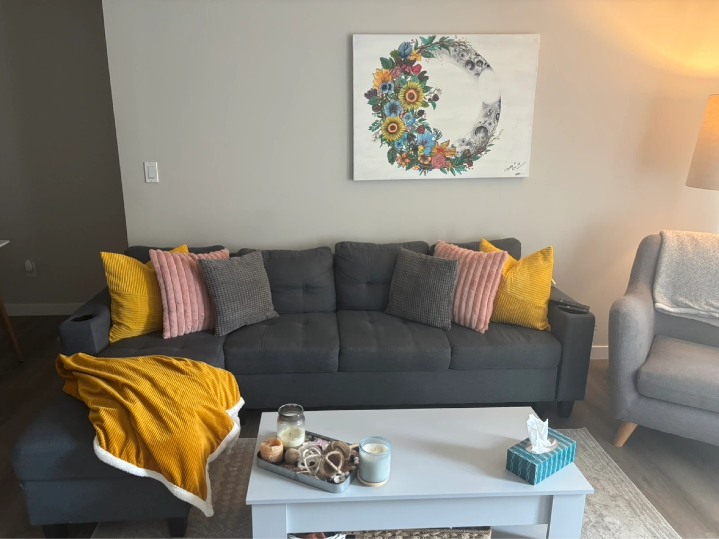 Couch and coffee table