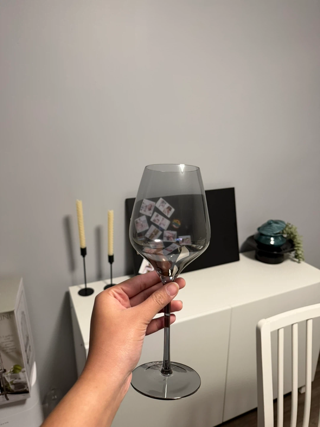 Set of 8 Grey Wine Glasses - photo 2