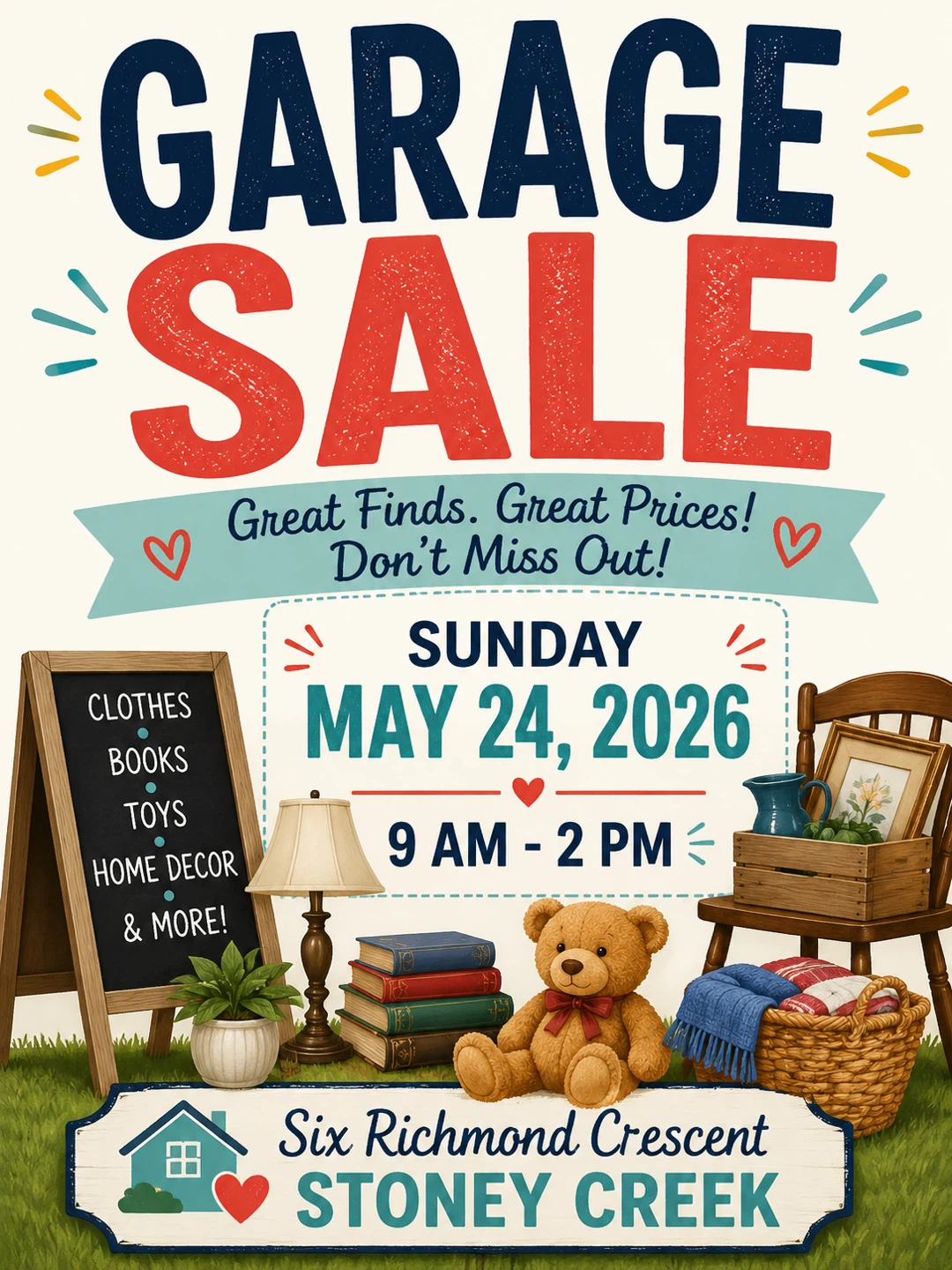 Garage Sale - Sunday May 24, 2026