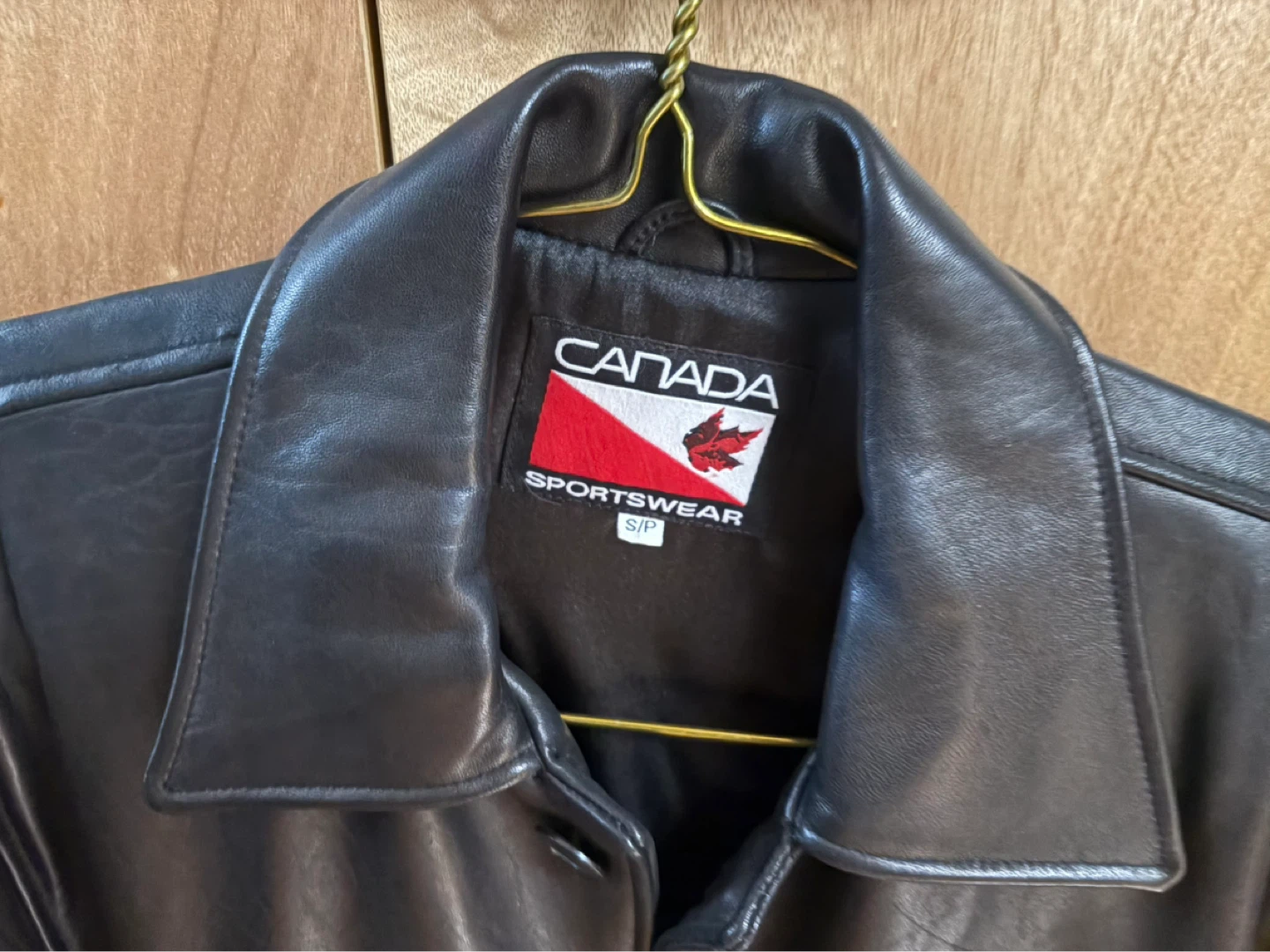 Canada Sportswear Black Leather Jacket S/P - photo 2