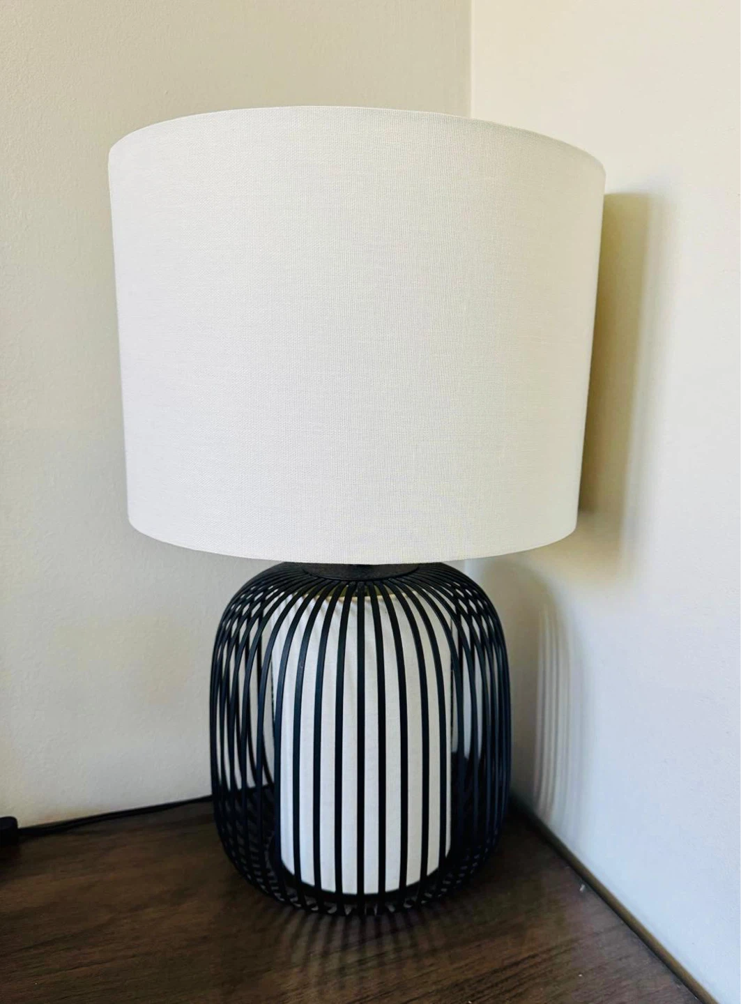 Black Cage Accent Table Lamp - photo 2