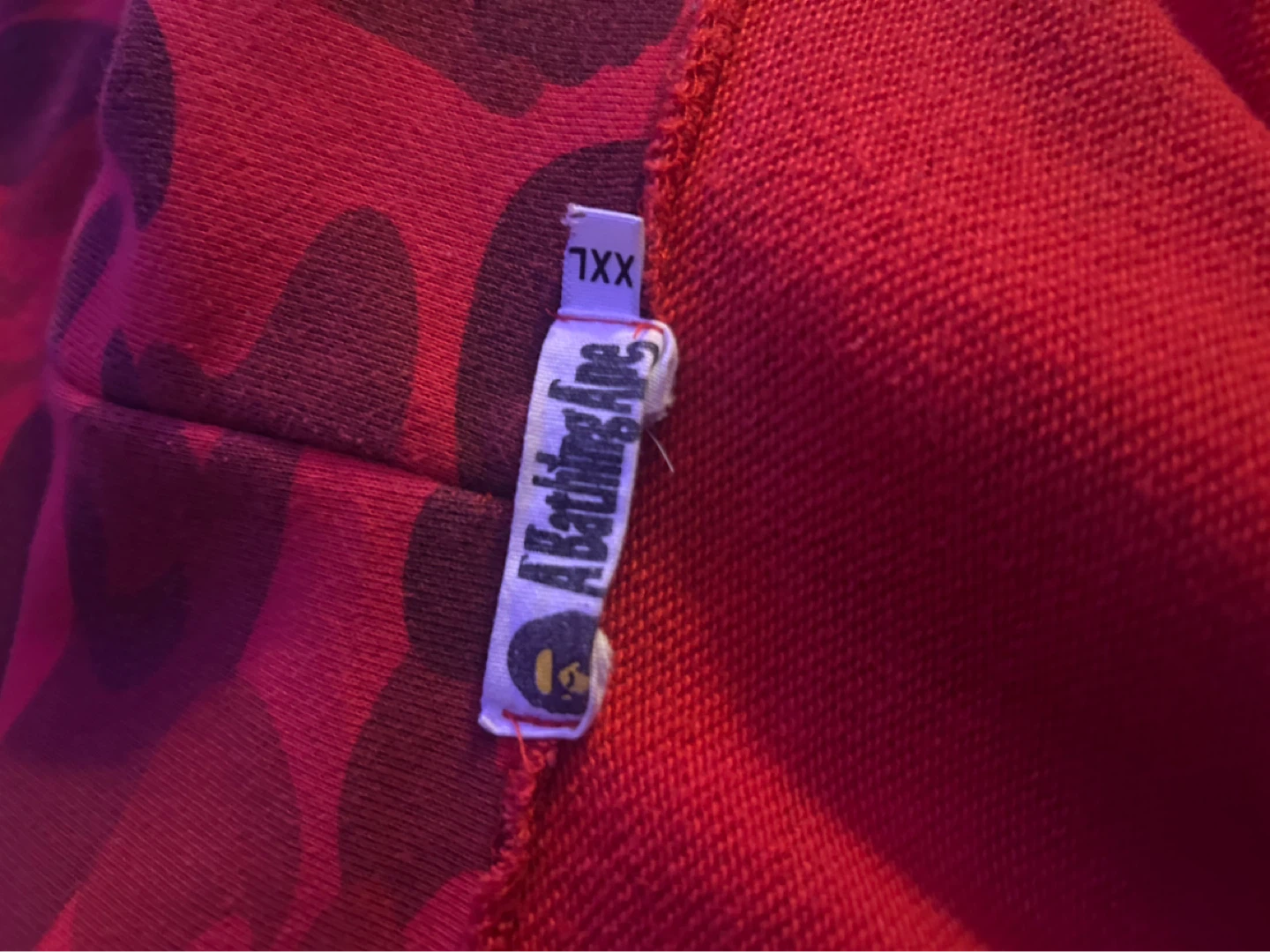 RED BAPE HOODIE - photo 2
