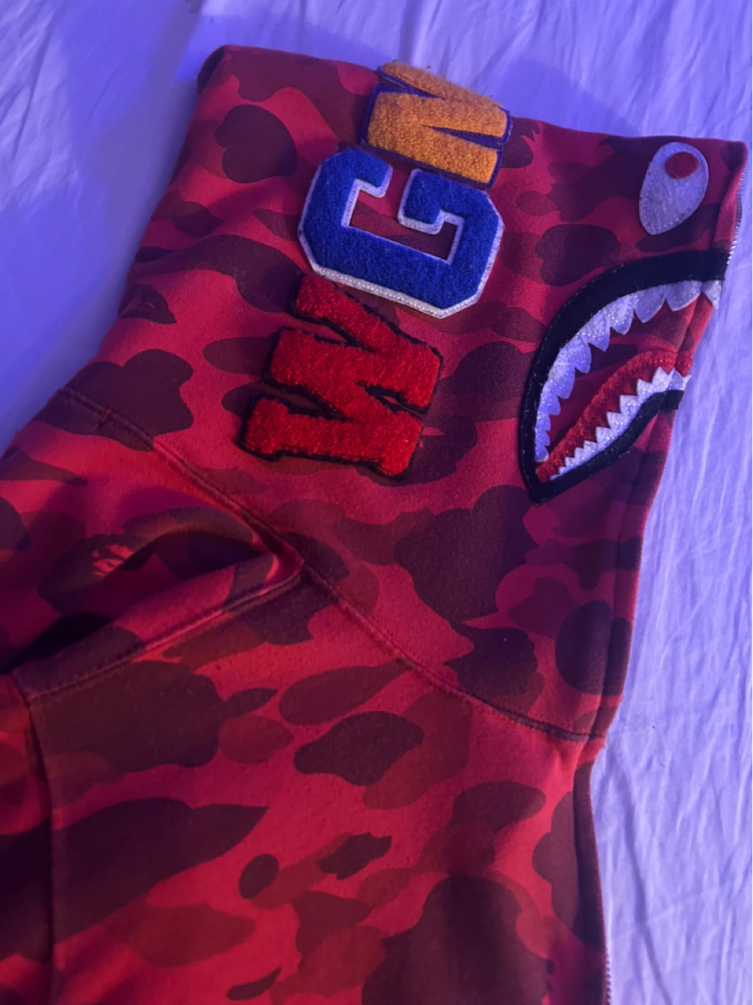 RED BAPE HOODIE