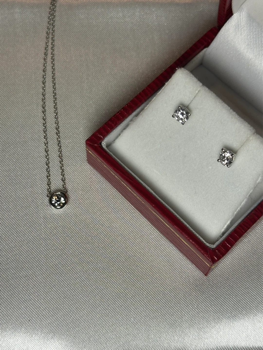 14k Solid Gold Lab Diamond Stud Earrings 0.25ct each, 0.50ctw - photo 4